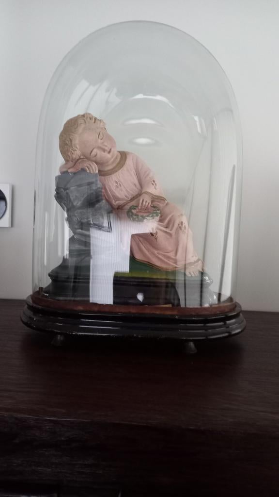 Kindje onder stolp, Antiek en Kunst, Ophalen