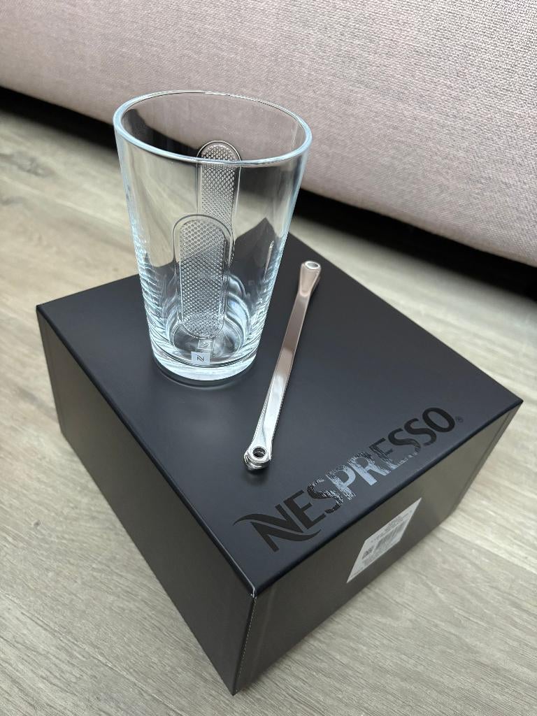 Nespresso set VIEW Recipe glazen - A&P Cahen design, Huis en Inrichting, Keuken | Servies, Nieuw, Glas of Glazen, Glas, Ophalen