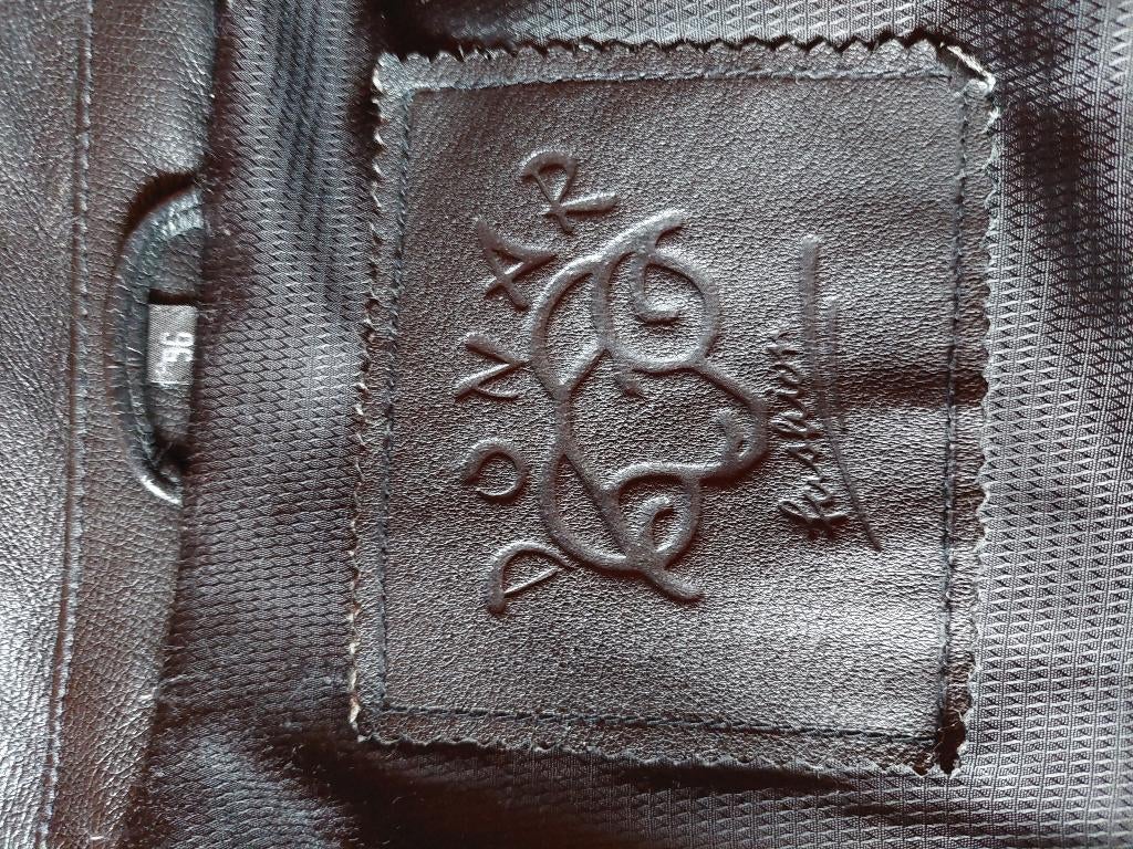 Lederen zwarte jas maat 56, Andere, Taille 56/58 (XL), Comme neuf, Enlèvement