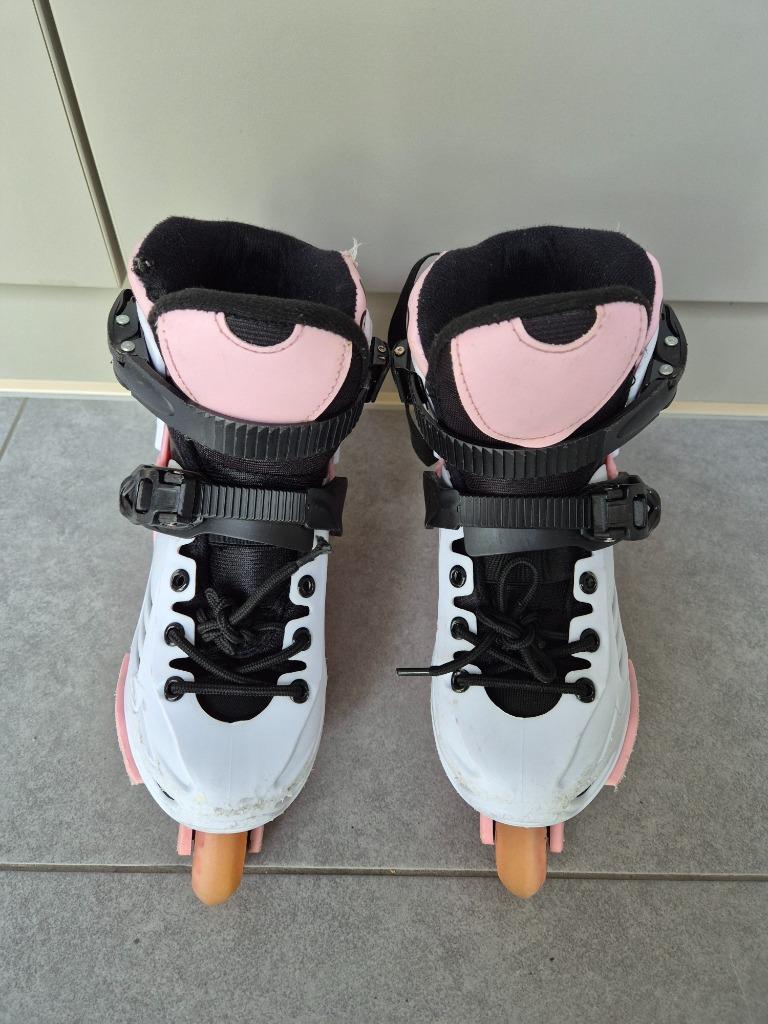 Skeelers (Oxelo, maat 31-34), Gebruikt, Kinderen, Ophalen of Verzenden, Inline skates 4 wielen