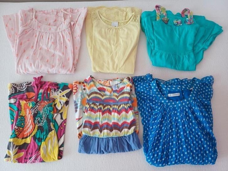 set 6 kleedjes zomer meisjeskledij 4-5 jaar, Garçon ou Fille, Enlèvement ou Envoi, Ensemble, Utilisé
