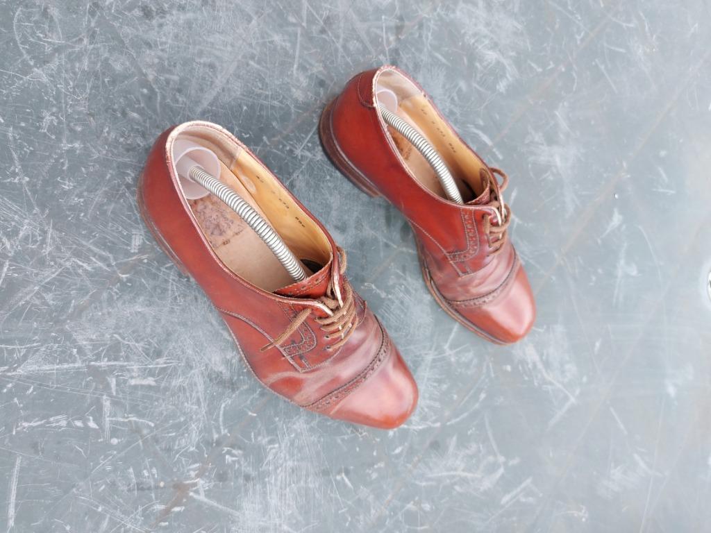 Ambiorix maat 42 cognac schoenen vintage, Ophalen, Ambiorix, Bruin, Gedragen