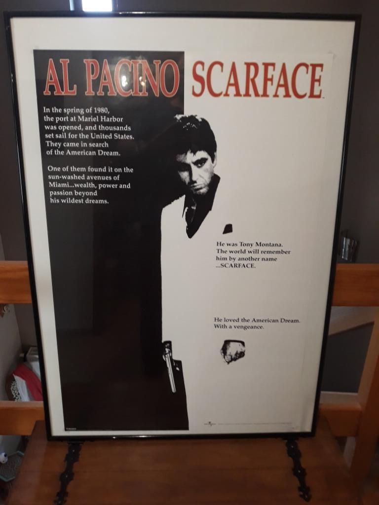 Affiche SCARFACE 101X71, Enlèvement, Comme neuf, Synthétique