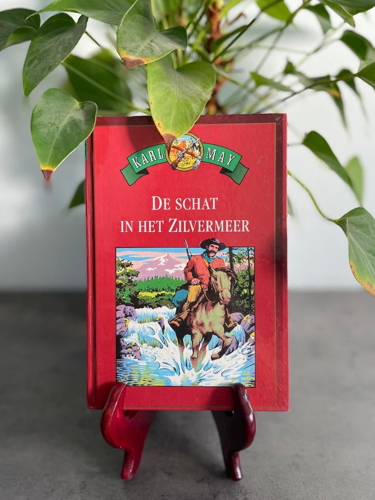 Vintage hardcover "De schat in het Zilvermeer" - Karl May, Fiction, Karl May, Comme neuf, Enlèvement