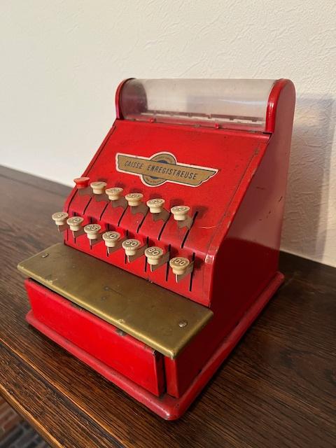 Jouet ancien caisse enregistreuse tôle, Enlèvement