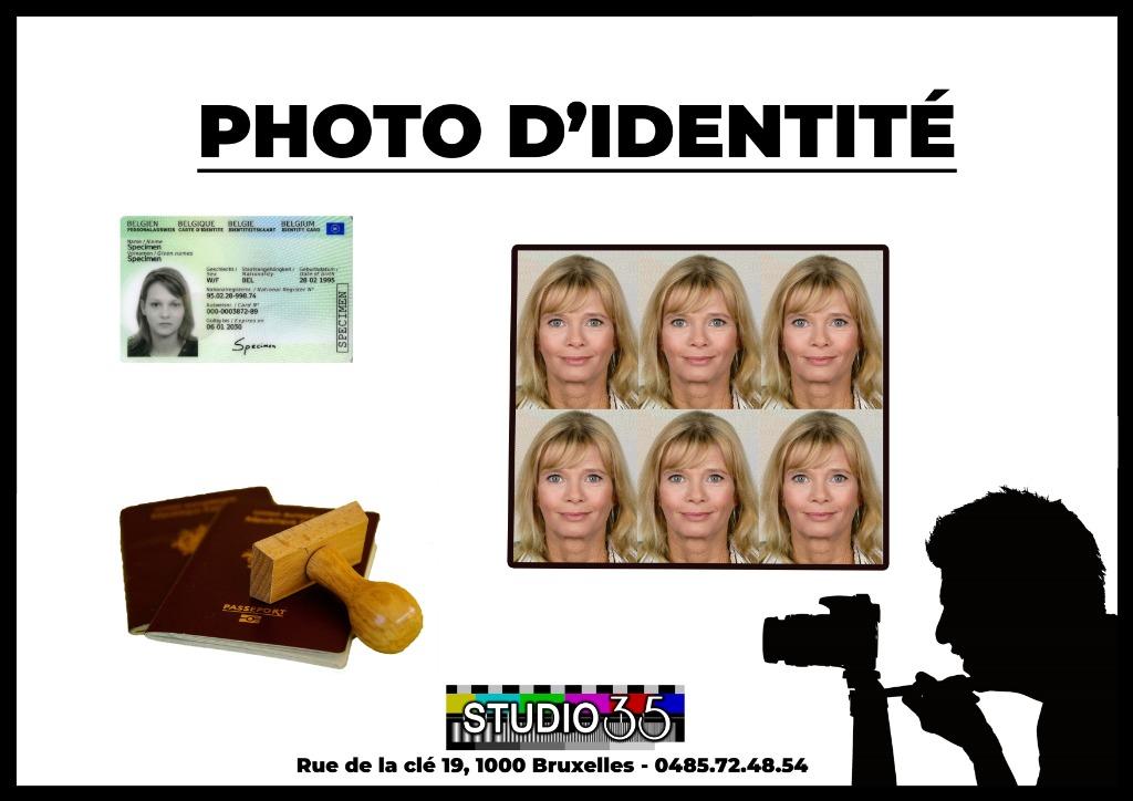 Vos photos d'identité en 2 min sans rendez-vous, Enlèvement ou Envoi