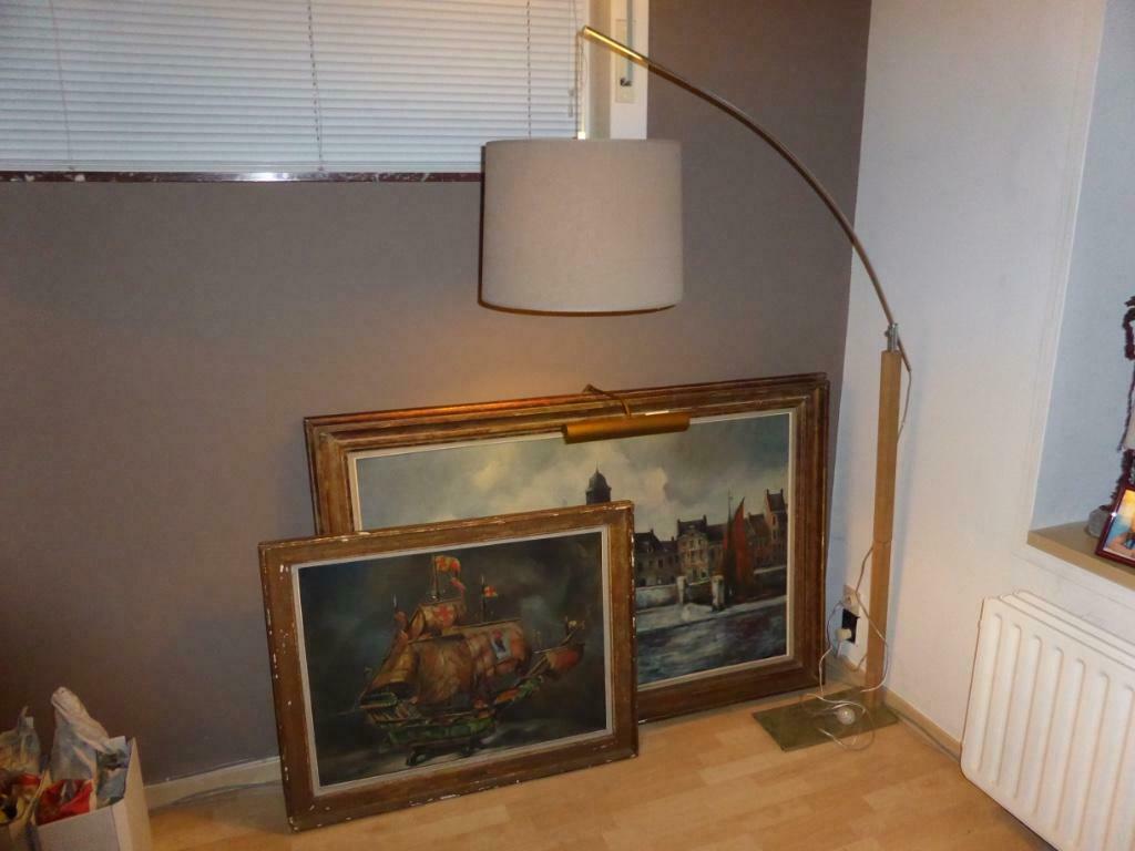 Vloerlamp, Enlèvement, Utilisé, Bois, 150 à 200 cm