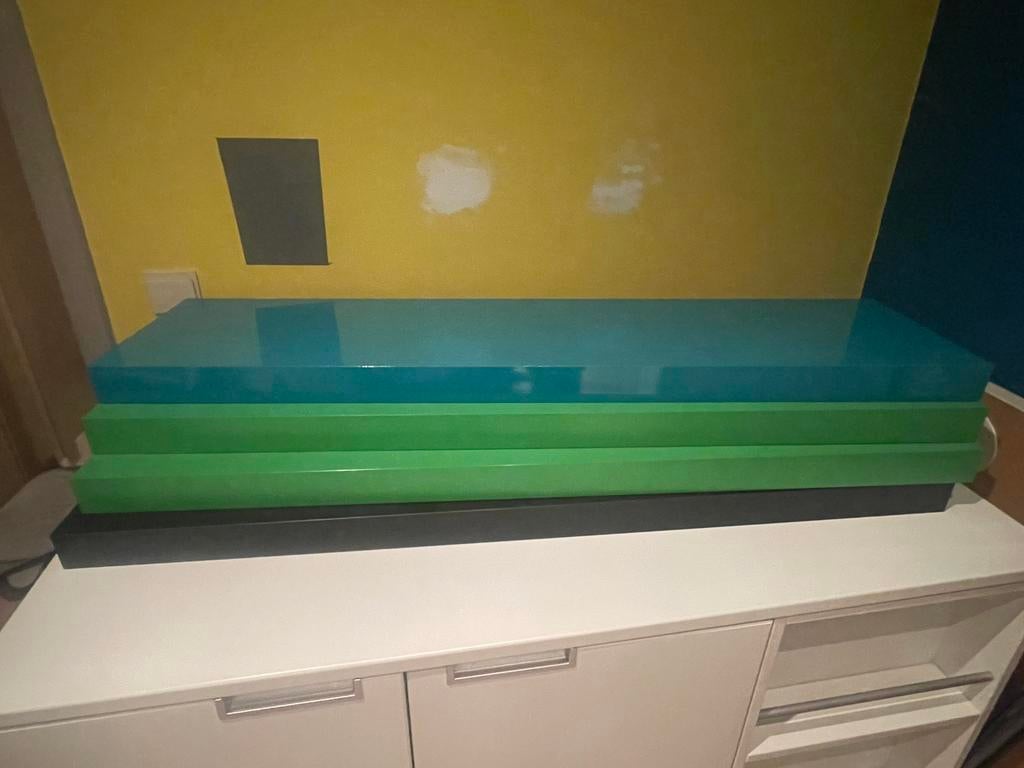 Muurplank ikea Lack Turquoise, Ophalen, Zo goed als nieuw
