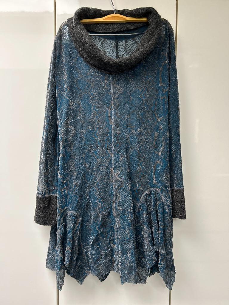 Robe bleue/grise transparente - Taille Unique *, Sans marque, Enlèvement ou Envoi, Comme neuf, Bleu