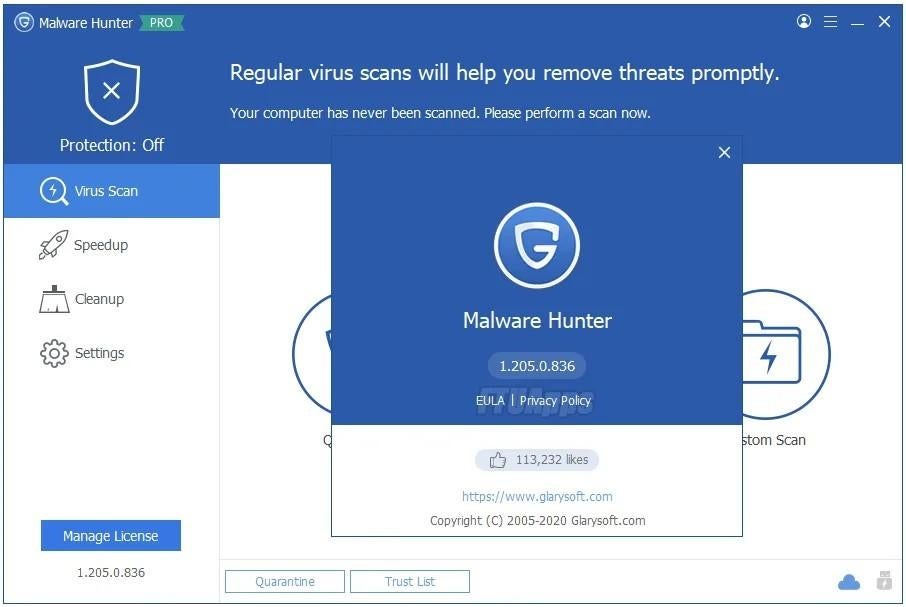 Glary Malware Hunter Pro, Ophalen, Zo goed als nieuw, Windows