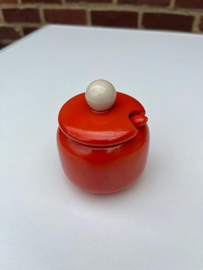 Goebel rood mosterdpotje met lepeltje, Enlèvement ou Envoi