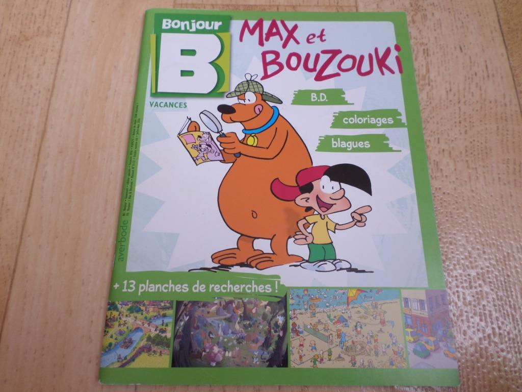 Livre d'activité Bonjour vacances Max et Bouzouki Averbode, Enlèvement ou Envoi, Neuf, Averbode, Non-fiction