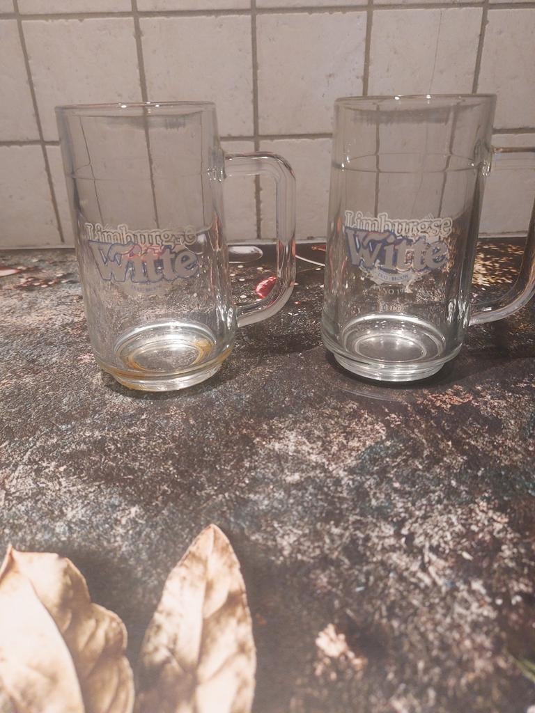 Bierpul Limburgse witte, Ophalen of Verzenden, Zo goed als nieuw, Bierglas