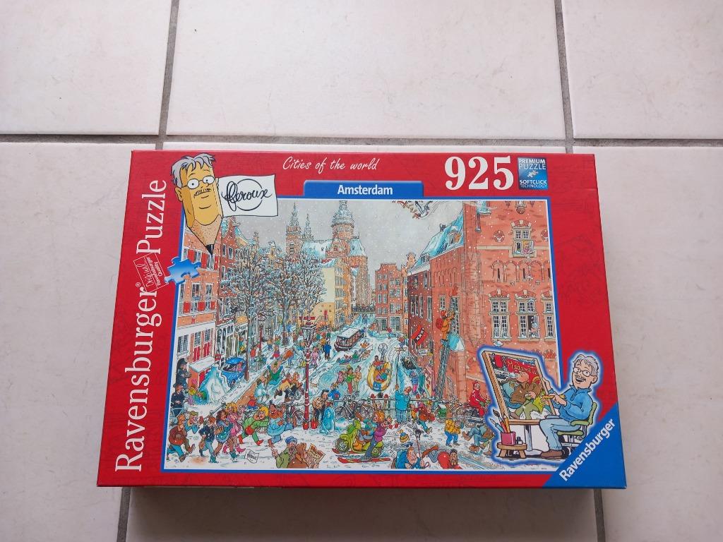 Puzzel 925 stukjes - Cities of the world - Amsterdam, Hobby en Vrije tijd, Denksport en Puzzels, Zo goed als nieuw, Legpuzzel
