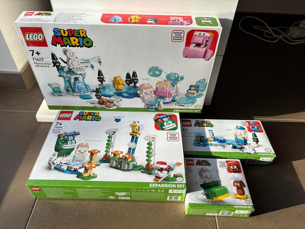 4 sets LEGO Super Mario, Kinderen en Baby's, Ophalen, Nieuw