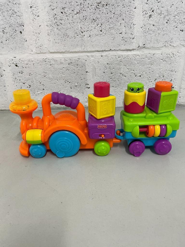 Trein Fisher Price, Kinderen en Baby's, Speelgoed | Fisher-Price, Ophalen of Verzenden, Gebruikt, Auto of Voertuig, Met licht