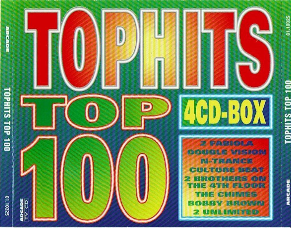 Tophits Top 100 - Various (4 CD-Box), Enlèvement ou Envoi, Comme neuf, Pop