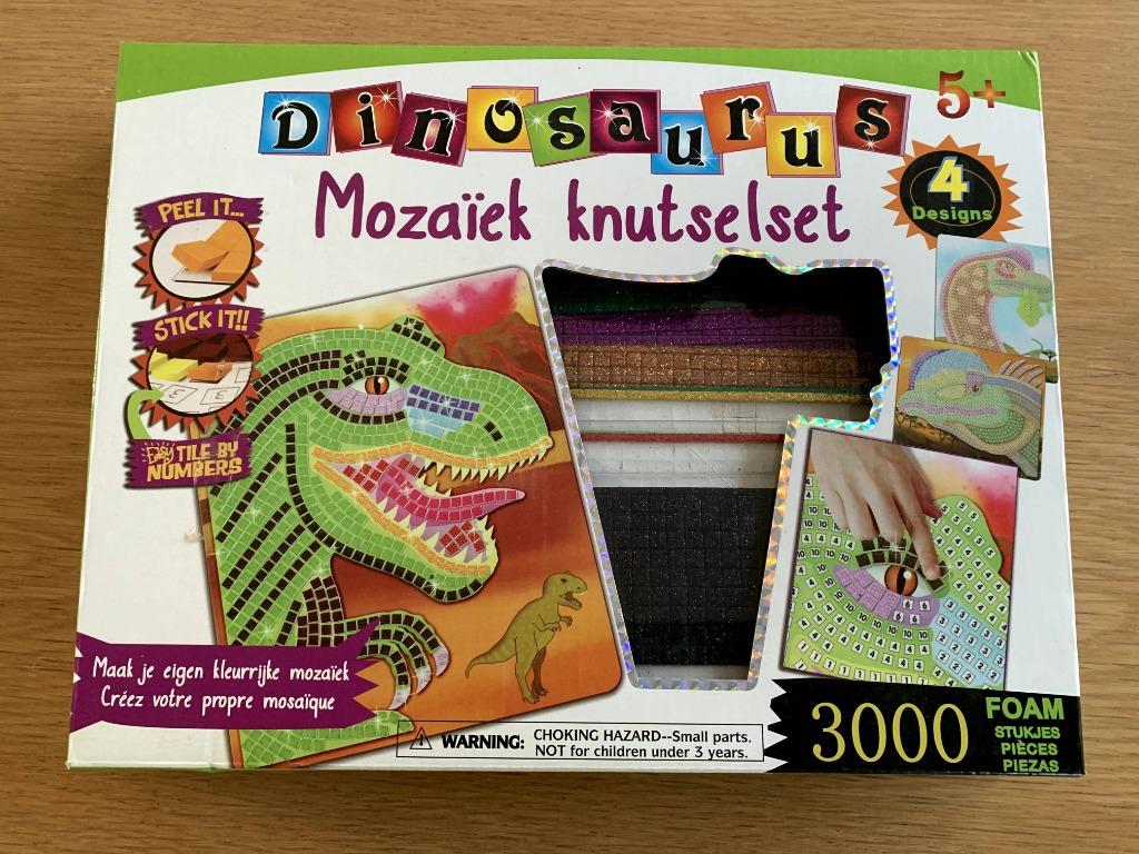 Dinosaurus Mozaiek Knutselset - NIEUW, Hobby en Vrije tijd, Ophalen, Nieuw
