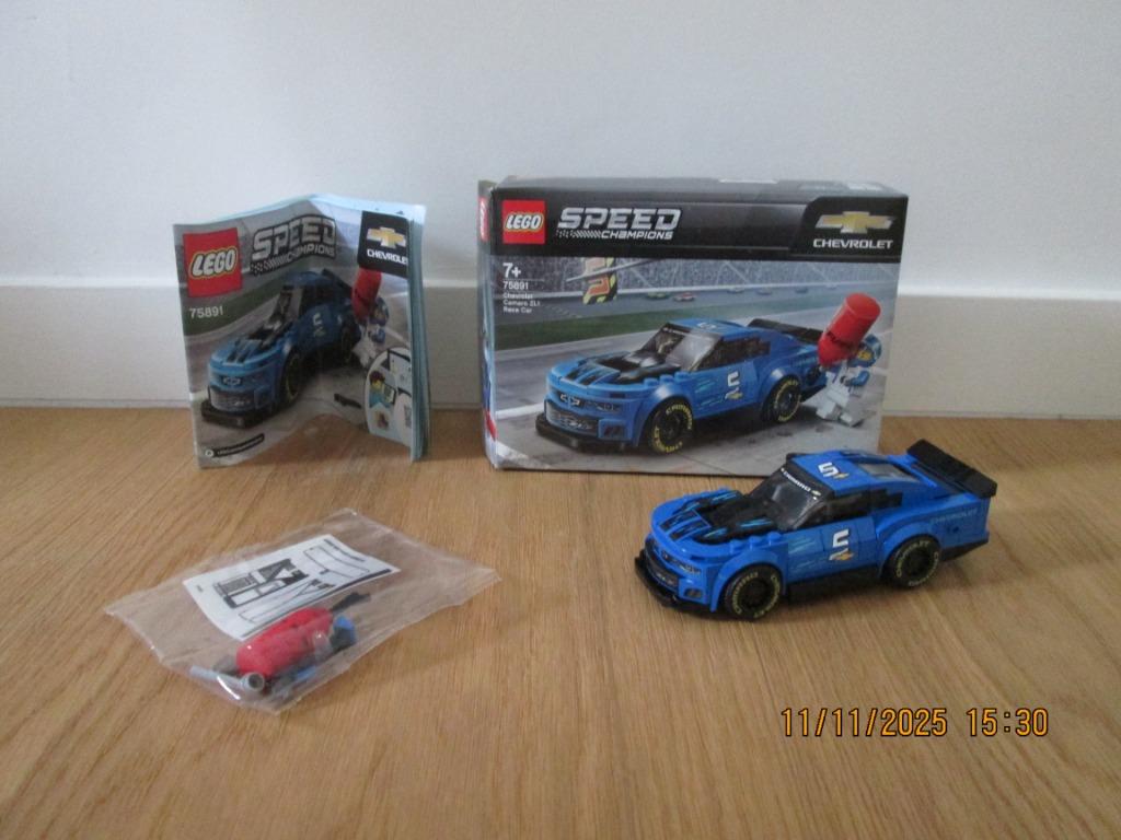 lego set 75891 Chevrolet Camaro ZL1 Race Car, Ophalen of Verzenden, Zo goed als nieuw, Complete set, Lego
