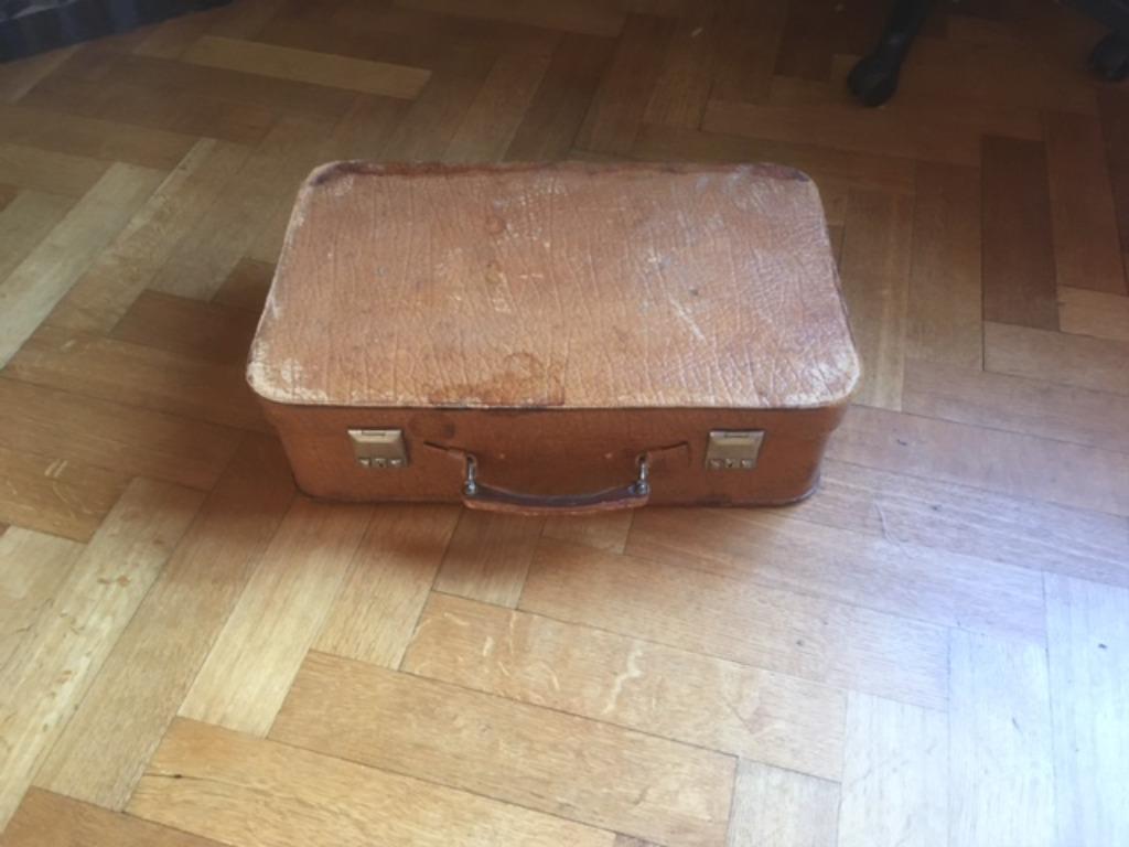 petite valise/beautycase cuir, Enlèvement ou Envoi, Moins de 35 cm, Utilisé, Cuir