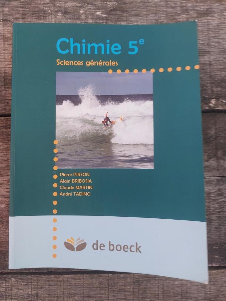 Chimie 5 e ,sciences générales, Enlèvement, Utilisé, Chimie