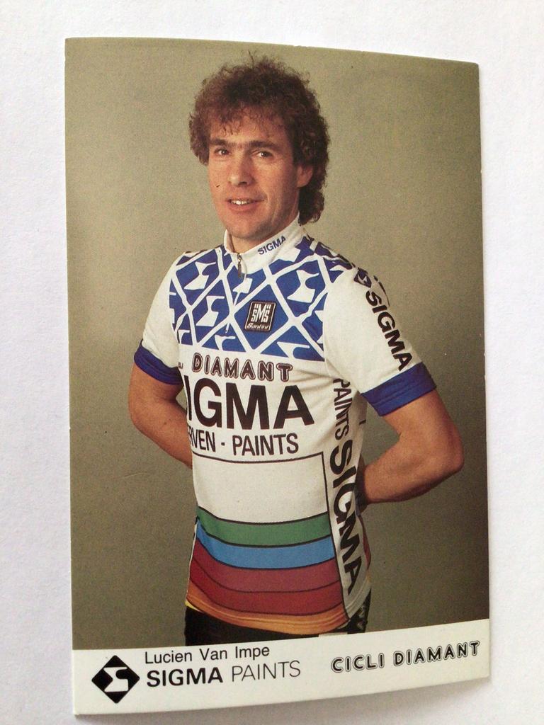 Wielerkaart 1987 team sigma lucien van impe, Envoi, Comme neuf