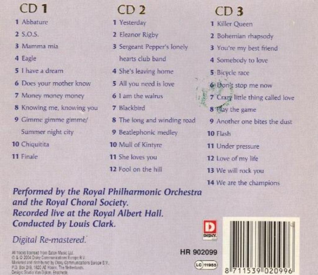 Royal Philharmonic Orchestra - ABBA - Beatles - Queen, Ophalen of Verzenden, Gebruikt