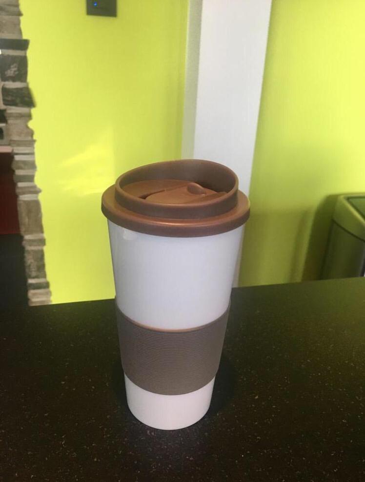 Tasse à café PVC, Enlèvement ou Envoi, Utilisé