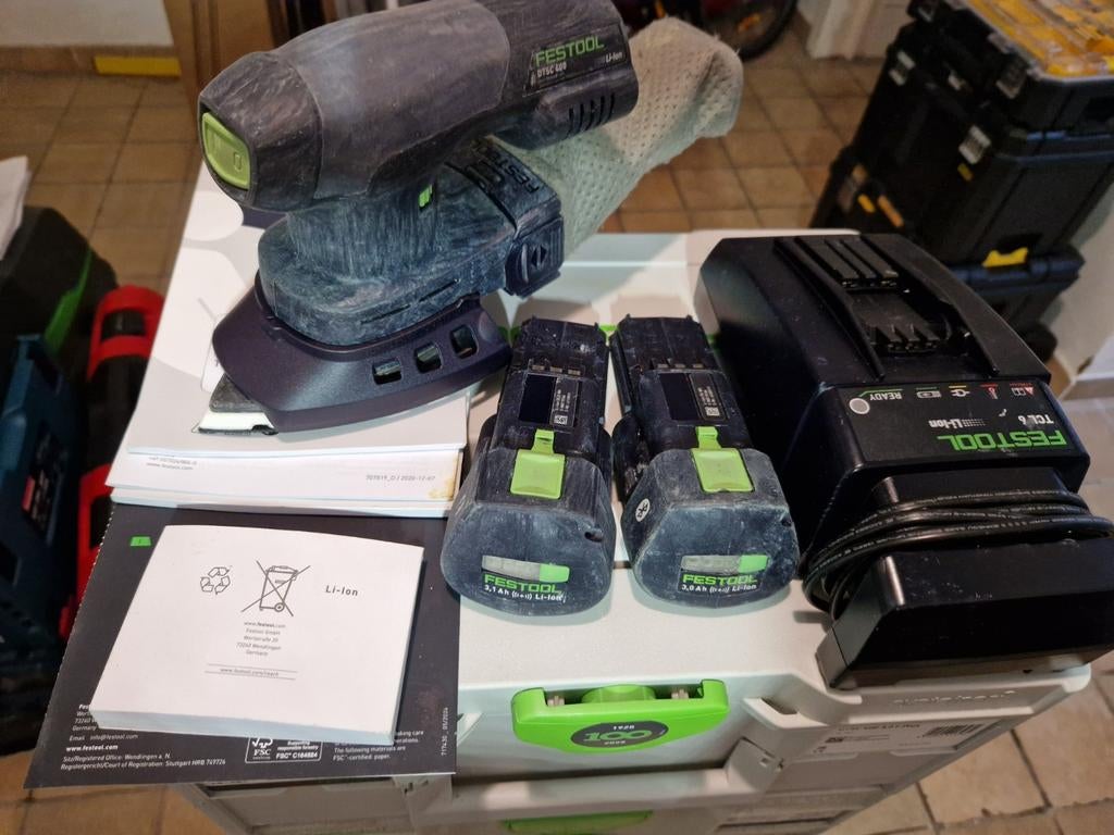 Ponceuse sans fil Festool Delta DTSC 400 3.0 I-Plus, Enlèvement