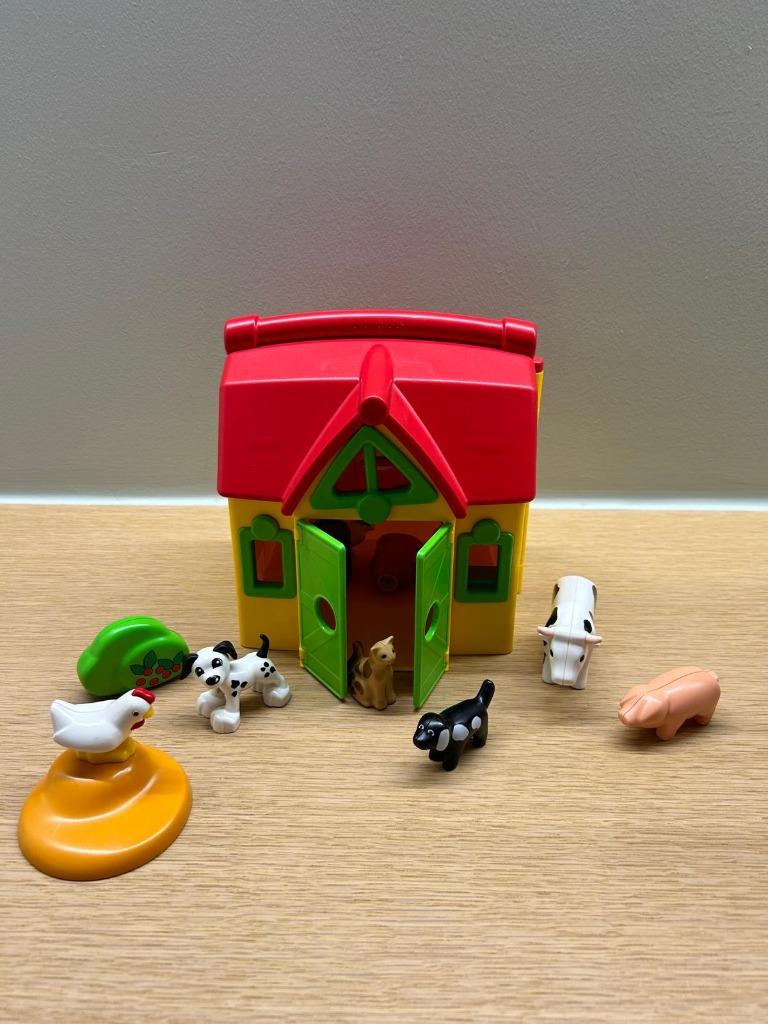 Playmobil 1.2.3 Meeneemboerderij met dieren 6962, Kinderen en Baby's, Speelgoed | Playmobil, Gebruikt, Complete set, Ophalen