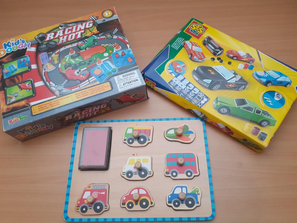 Knutselpakket auto’s, Ophalen of Verzenden, Gebruikt, Knutselwerk