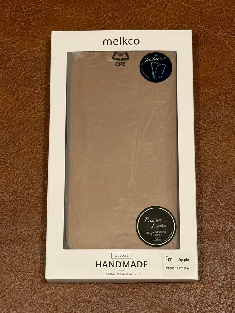 IPhone 13 Pro Max lederen flipcase bruin., Ophalen, Nieuw, IPhone 13 Pro Max, Hoesje of Tasje