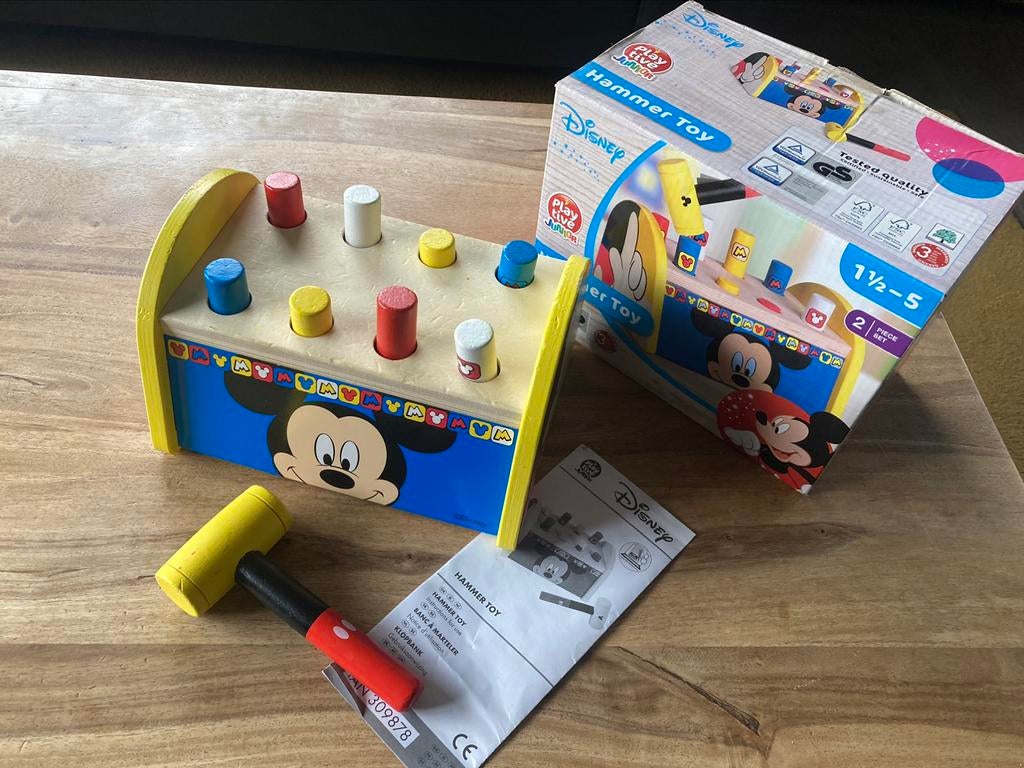 Houten hamerspel Disney/Mickey Mouse, Ophalen of Verzenden