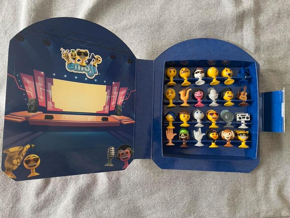 2022 Emoji Aldi bleu foncé La boîte à musique, Enlèvement ou Envoi, Comme neuf, Deck game
