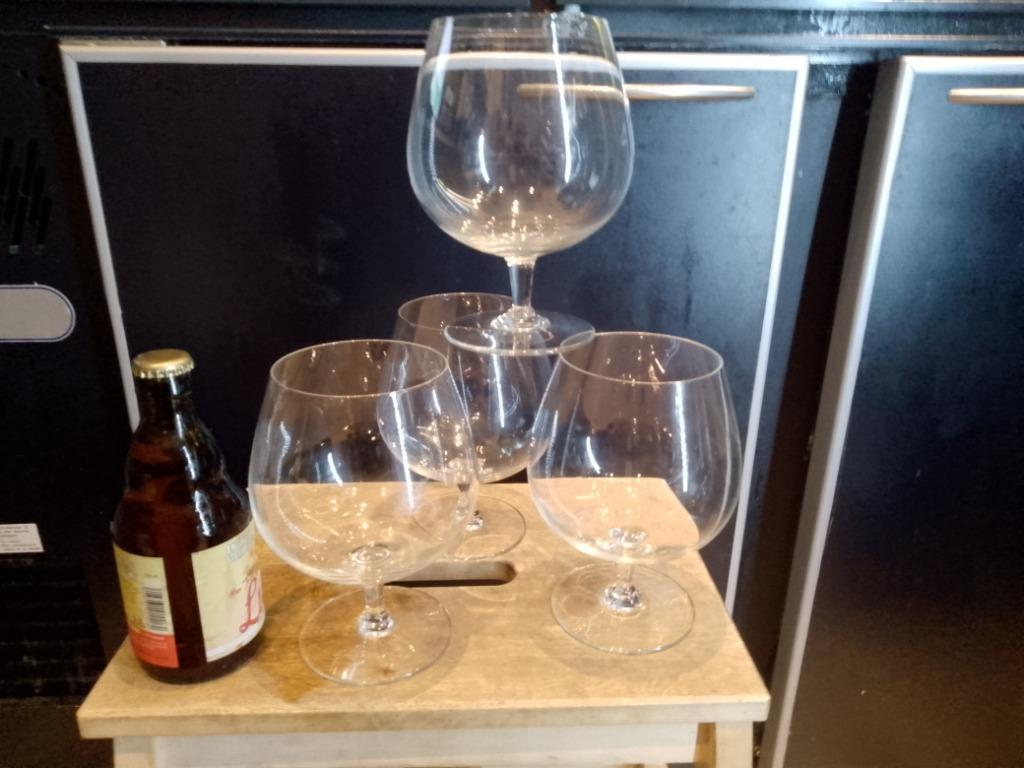 4 cognac glazen groot model, Ophalen of Verzenden