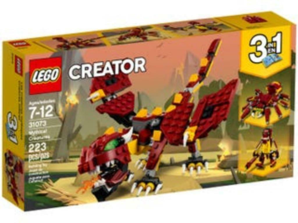Lego 31073 Lego creator 3in 1 les créatures mythiques, Enlèvement ou Envoi, Neuf, Ensemble complet, Lego