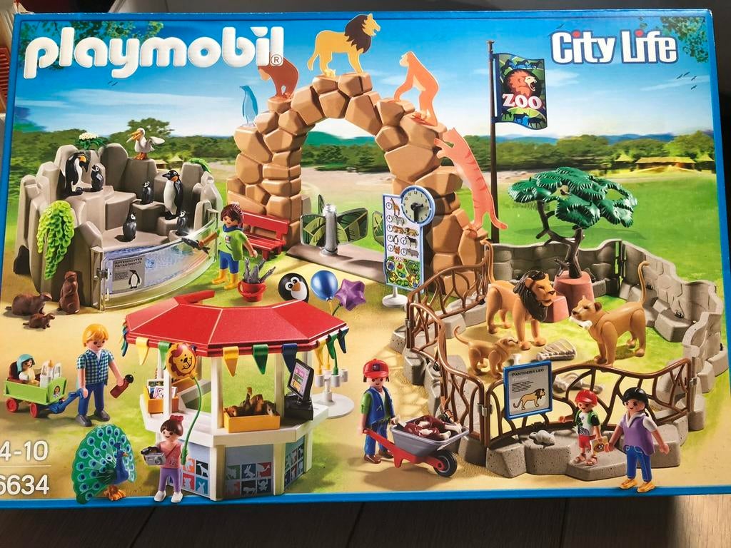 Zoo Playmobil + animaux + accessoires, Enlèvement, Comme neuf