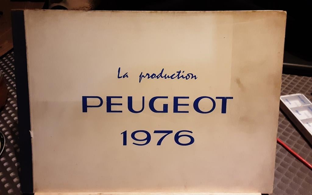La production PEUGEOT 1976, Boeken, Auto's | Boeken, Ophalen of Verzenden, Peugeot