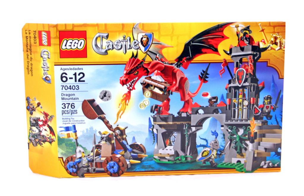 LEGO Castle 70403 Dragon Mountain MET DOOS, Kinderen en Baby's, Speelgoed | Duplo en Lego, Zo goed als nieuw, Lego, Complete set