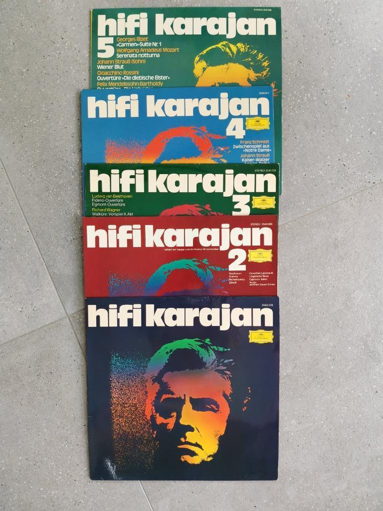 Karajan - 5 LP's - Herbert von Karajan, Cd's en Dvd's, Vinyl | Klassiek, Ophalen of Verzenden, Zo goed als nieuw, Orkest of Ballet