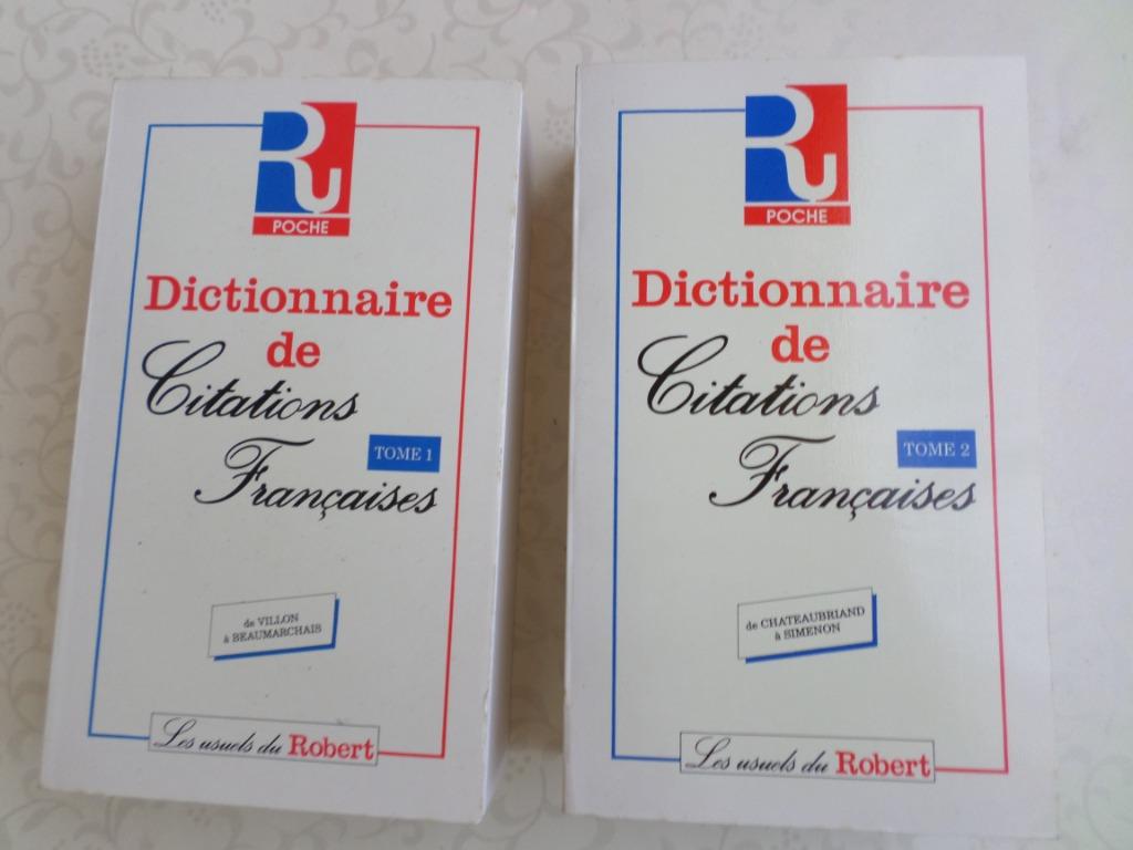 Robert Poche Woordenboek Franse citaten deel 1 en 2, Gelezen, Frans, Ophalen of Verzenden, Le Robert & Van dale