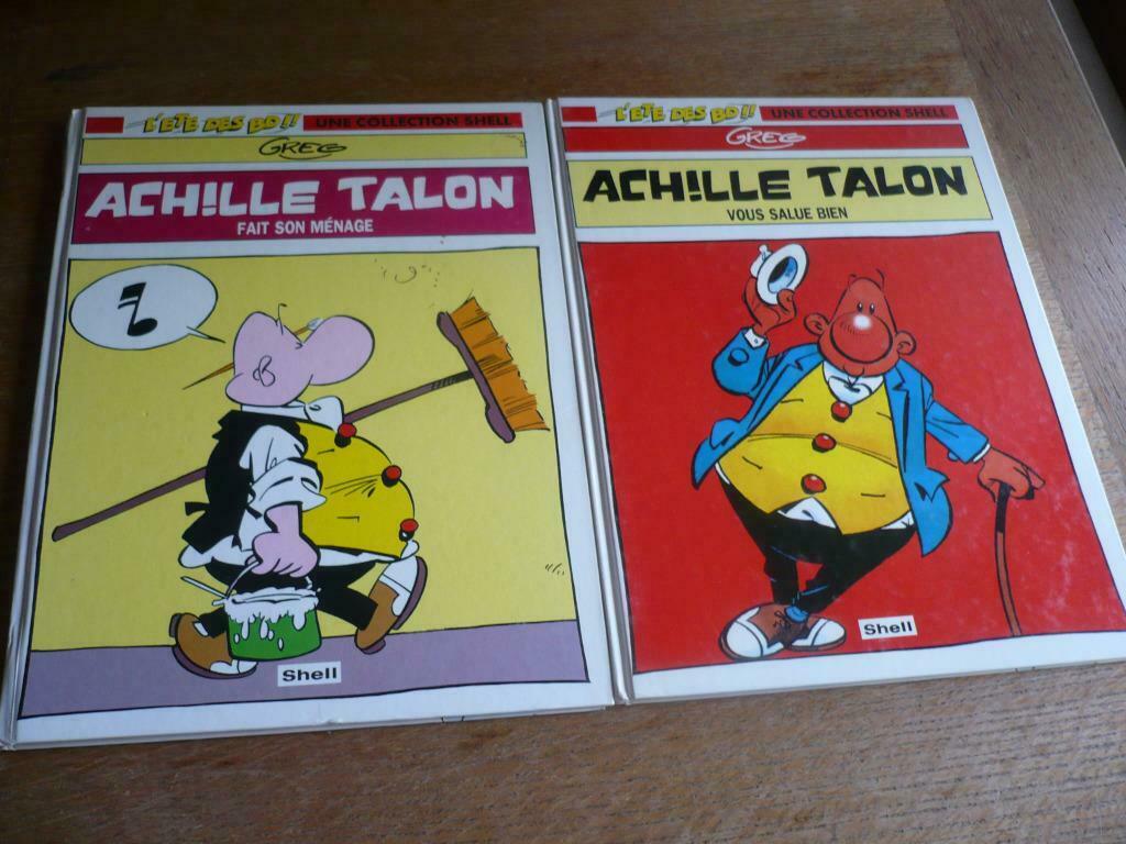Lot de 2 bd Achille Talon édité pour Shell-2.5 euros pièce, Une BD, Enlèvement ou Envoi, Utilisé