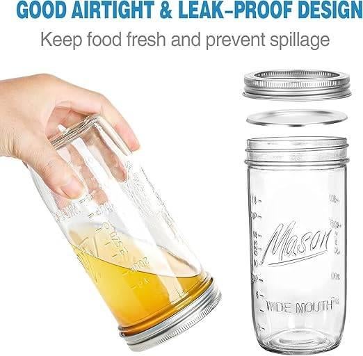 Set van 6 weckpotten | 720ml | GRATIS LEVERING, Verzenden, -, Pot, Bus of Blik, Nieuw