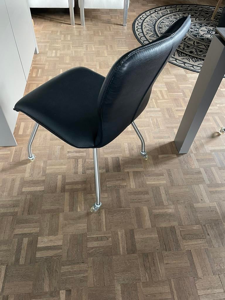 6 stoelen op wieltjes, Huis en Inrichting, Ophalen, Zo goed als nieuw