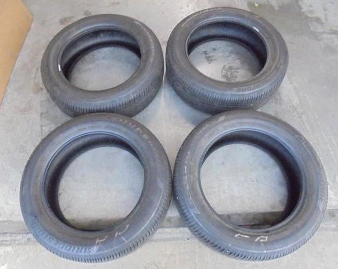 Zomerbanden 4x Bridgestone 235 55 R18 100H 6,5&7mm 🚖, Enlèvement, Utilisé, Nissan