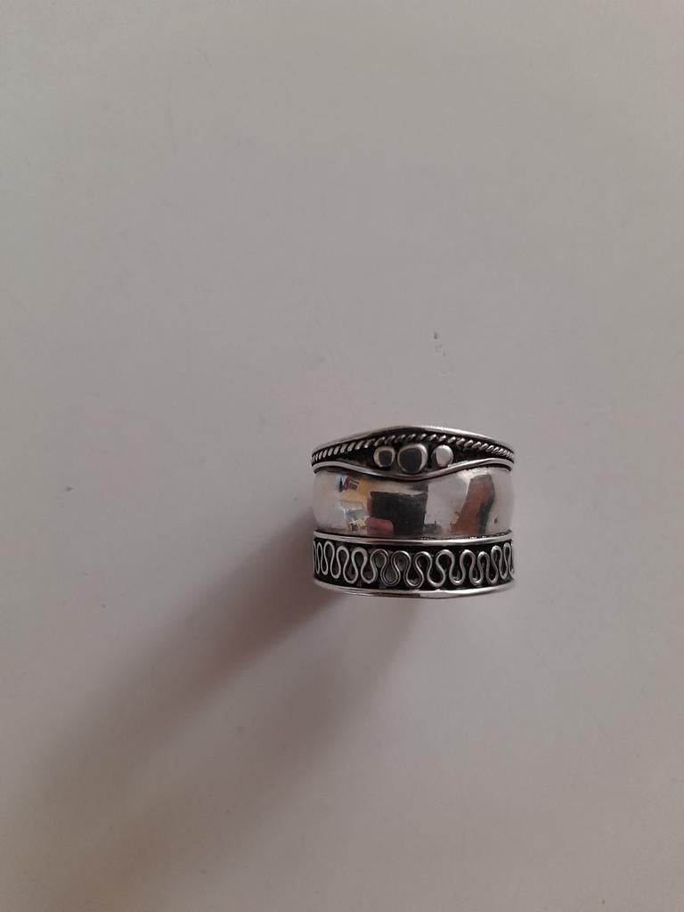 Bague argent indonésien 925 taille19mm H15mm, Enlèvement ou Envoi, Neuf