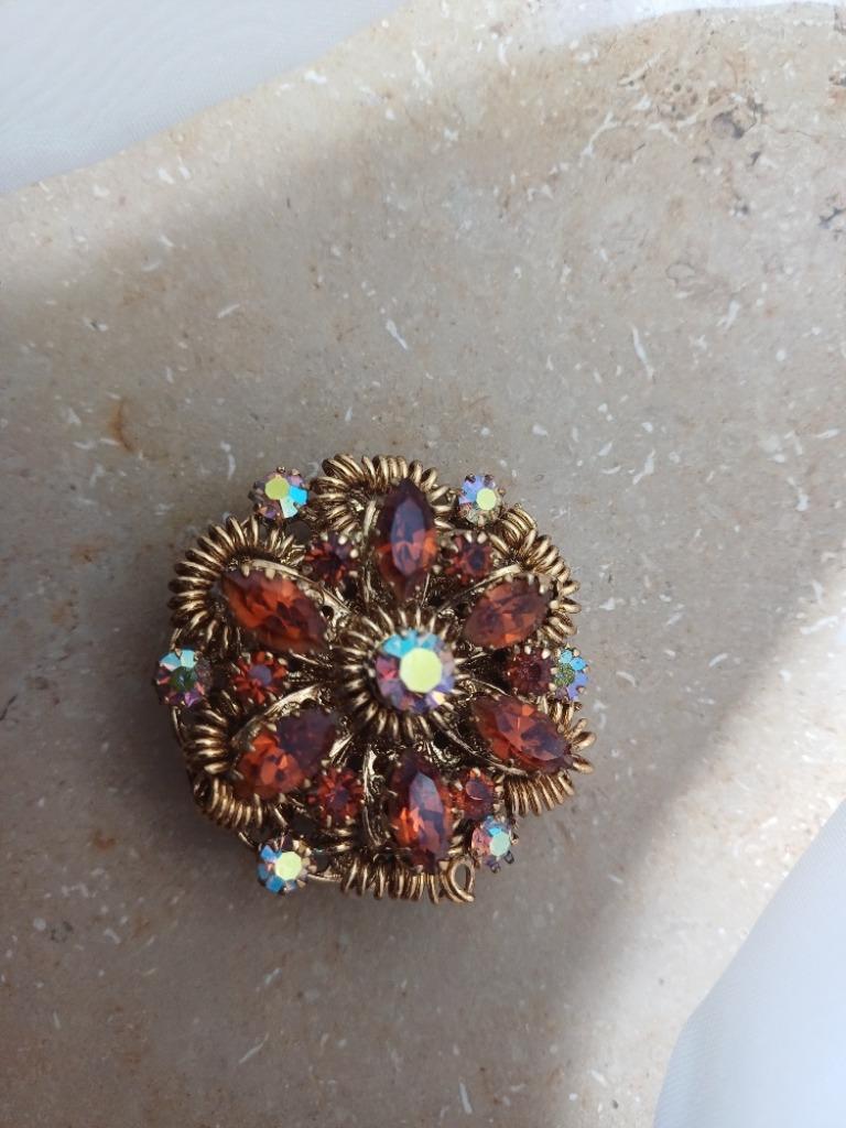 juweel vintage broche, Overige materialen, 4 tot 7 cm, Ophalen of Verzenden, Zo goed als nieuw