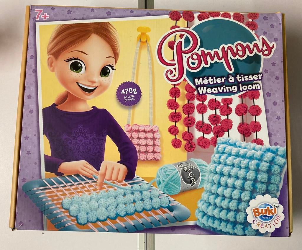 Métier à tisser : pompons, Utilisé