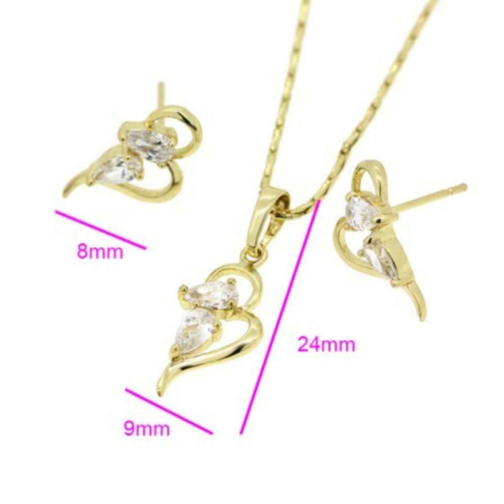 Parure Boucles d'oreilles   Pendentif   Chaine neuf 6020, Bijoux, Sacs & Beauté, Neuf, Avec pendentif, Or, Autres matériaux