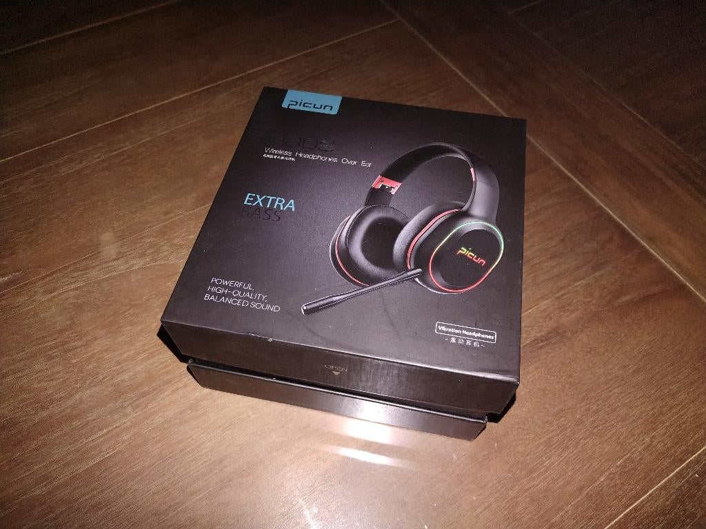 Picun P80S Wireless Headphone Over Ear Extra Bass, Ophalen of Verzenden, Nieuw, Over oor (circumaural), Overige merken